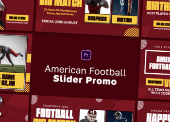 VideoHive American Football Slide Promo MOGRT 45935290