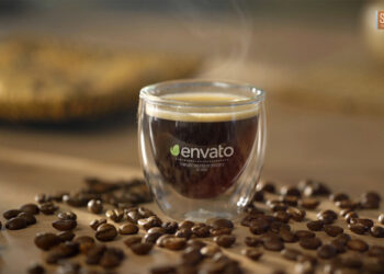 VideoHive Coffee Espresso Logo Mockup Opener 45694636
