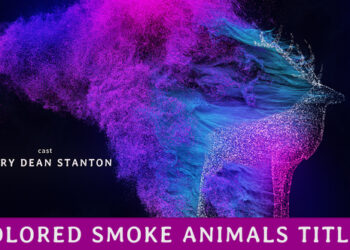 VideoHive Colored Smoke Animals Titles 45381625