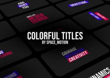 VideoHive Colorful Titles _AE 45529828