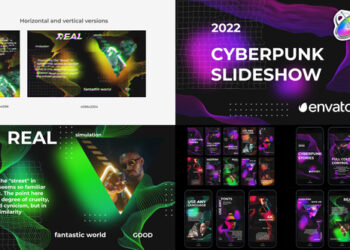 VideoHive Cyberpunk Glitch Slideshow for FCPX 45282319