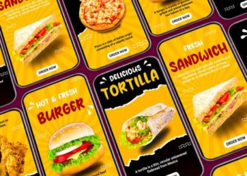 VideoHive Delicious Food Menu Card After Effects Instagram Story 45479177