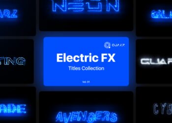 VideoHive Electric Motion Titles Vol. 01 45344848