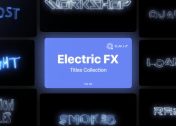 VideoHive Electric Motion Titles Vol. 05 45344906