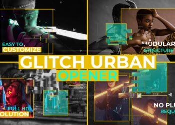 VideoHive Glitch Urban Opener 45504179