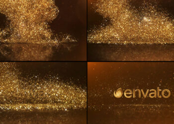VideoHive Gold Rain Luxury Logo Reveal 39848798