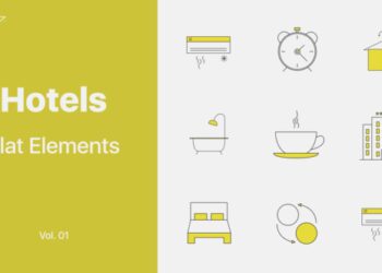 VideoHive Hotels Icons Vol. 01 45962402