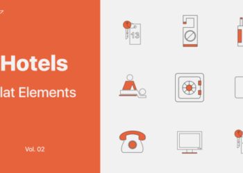 VideoHive Hotels Icons Vol. 02 45962442