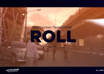 VideoHive Light Leaks Roll Transitions Vol. 01 46089406