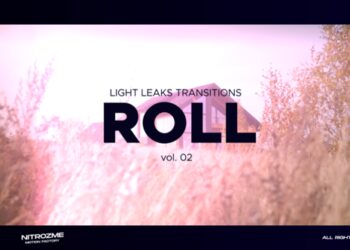 VideoHive Light Leaks Roll Transitions Vol. 02 46089418