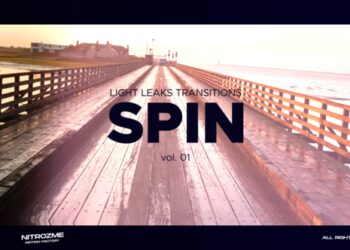 VideoHive Light Leaks Spin Transitions Vol. 01 46089446