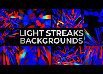 VideoHive Light Streaks Backgrounds for After Effects 45856449