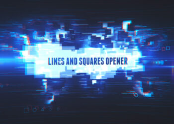 VideoHive Lines and Squares Opener 19708750