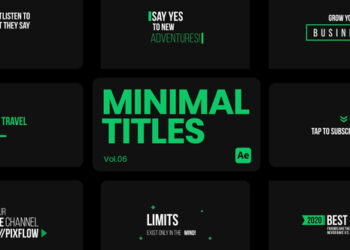 VideoHive Minimal Titles 06 for After Effects 45354268