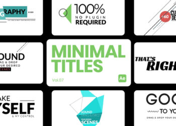 VideoHive Minimal Titles 07 for After Effects 45370596