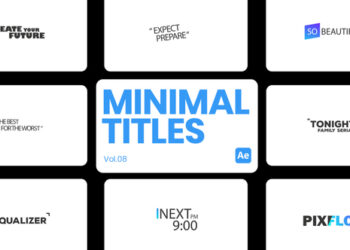 VideoHive Minimal Titles 08 for After Effects 45370633