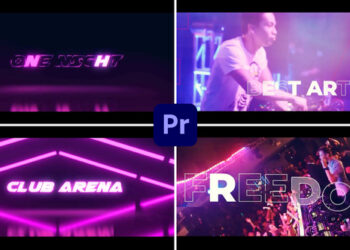 VideoHive Neon Night Club Party Teaser 45548180