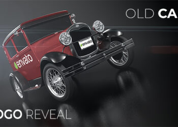 VideoHive Old Car Logo Reveal 21237454