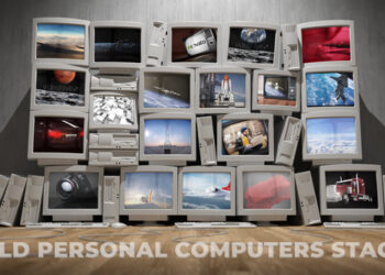 VideoHive Old Personal Computers Stack 24117296