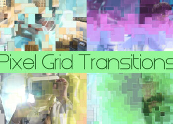 VideoHive Pixel Grid Transitions for After Effects 45704848