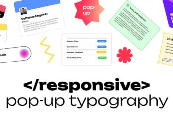VideoHive Responsive Pop-up Typography 45358250