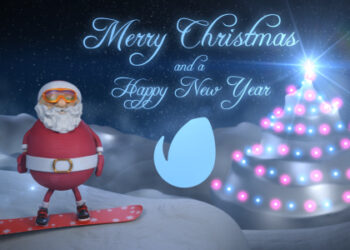 VideoHive Santa - Christmas Snowboard 21073887