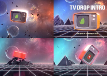VideoHive TV Drop Intro for After Effects 45546615