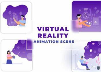 VideoHive Virtual Reality After Effects Animation Scene 45457260
