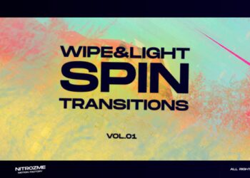 VideoHive Wipe and Light Spin Transitions Vol. 01 45307429