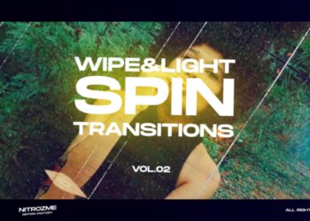VideoHive Wipe and Light Spin Transitions Vol. 02 45307435
