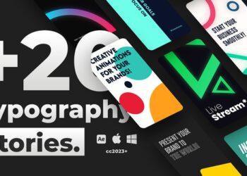 VideoHive 20 Typography Instagram Stories 43116198