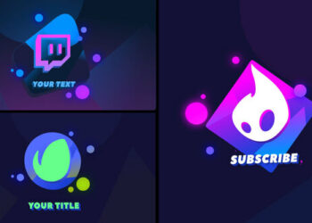 VideoHive 2D Cartoon Neon Logo Animations [After Effects] 43300822