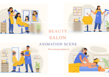 VideoHive Beauty And Salon Animation Scene 43065437
