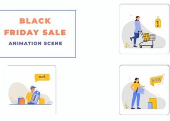 VideoHive Black Friday Sale Animation Scene 43479466