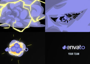 VideoHive Cartoon Explosion Logo Opener for After Effects 46132276