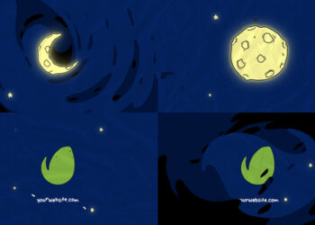 VideoHive Cartoon Moon Logo Opener for After Effects 46208683