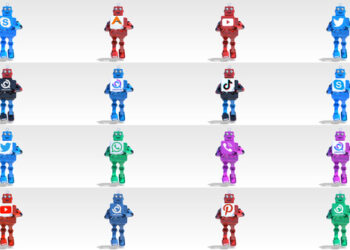 VideoHive Cartoon Robot Running Logo Reveal Bundle 46106485