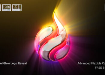 VideoHive Colorful Glow Logo Reveal 43491682