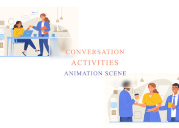 VideoHive Conversation Animation Scene 43066547