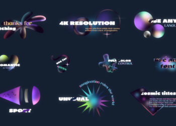 VideoHive Cosmic Titles for After Effects 46329795