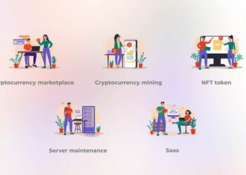 VideoHive Cryptocurrency mining - Flat concept 42005608
