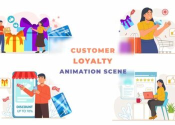 VideoHive Customer Loyalty Animation Scene 43043380