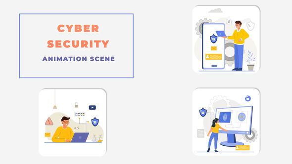 VideoHive Cyber Security Animated Scene 43721043 - The Biggest Free ...