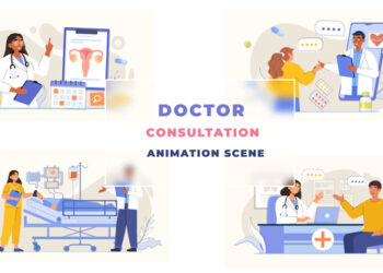 VideoHive Doctor Consultation Character Animation Scene After Effects 39651586