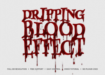 VideoHive Dripping Blood Effect 46138684