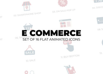 VideoHive E Commerce - Set of 16 Animation Icons 43568929