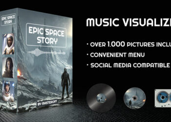 VideoHive Epic Space Story Music Visualizer 42842348