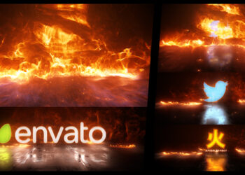 VideoHive Fire Storm Logo Reveal 46001000