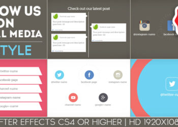 VideoHive Follow Us On Social Media 4 Style 8472838