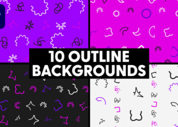 VideoHive Geometric Lines Backgrounds 46358536